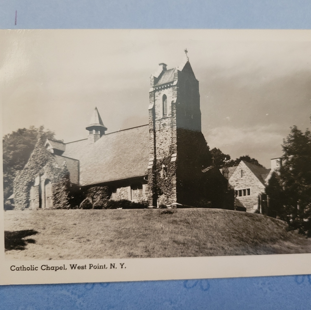 Beautiful WestPoint Catholic Postcard; Actual Photograph